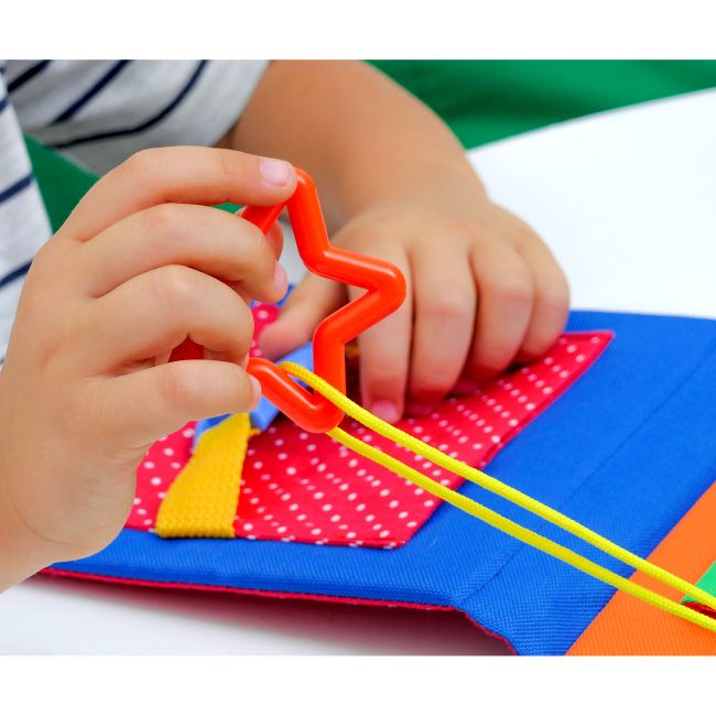Joc de indemanare Carte Senzoriala Busy Board  Roter Kafer RZ2001-02 BBJRZ2001-02_Initiala