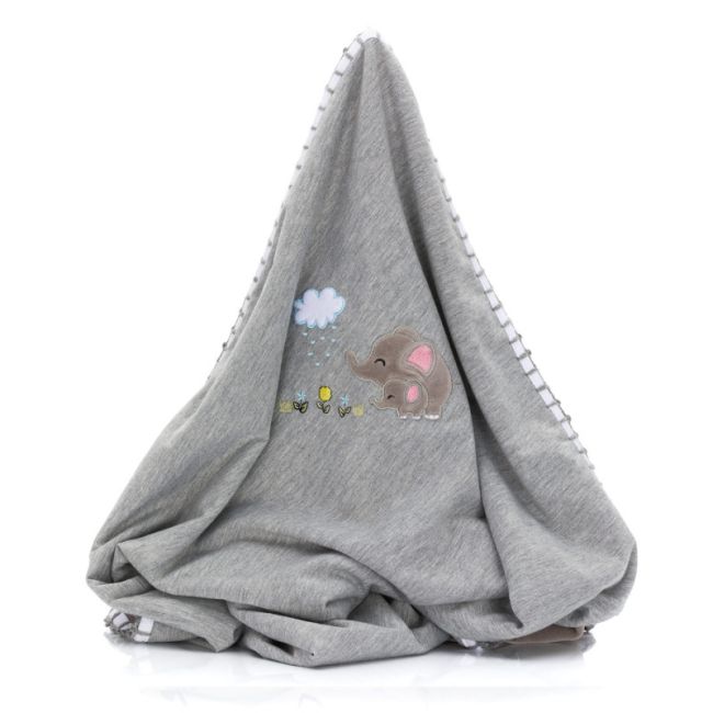 Paturica din bumbac elephant 75x100cm - Fillikid KRS094-97