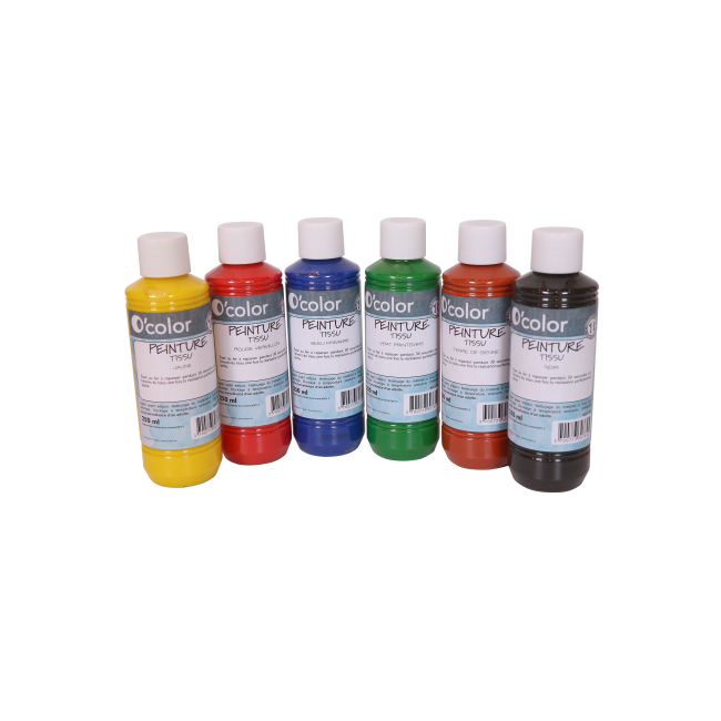 Set 6 culori pentru pictura pe materiale textile - OKELFC1540
