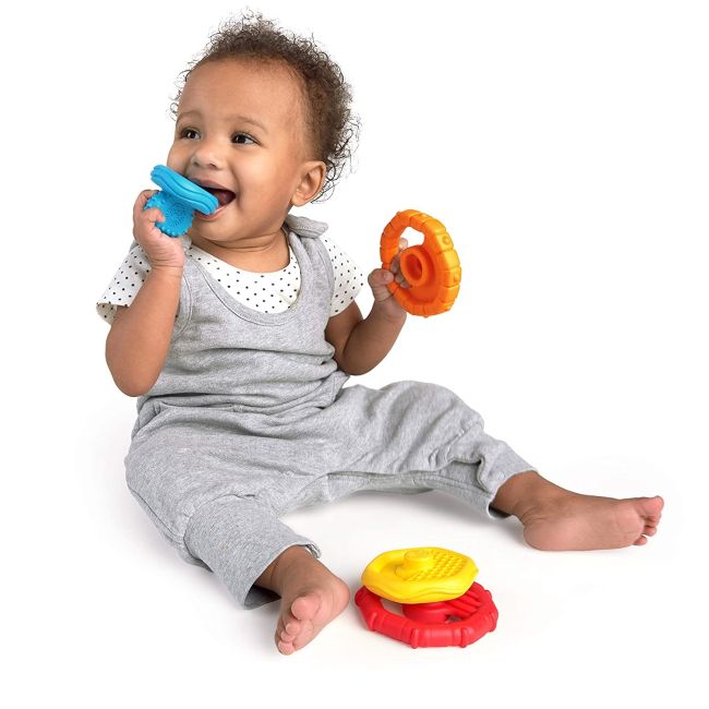 Baby Einstein - Jucarie multisenzoriala si de dentitie Stacking Teether BBB12356