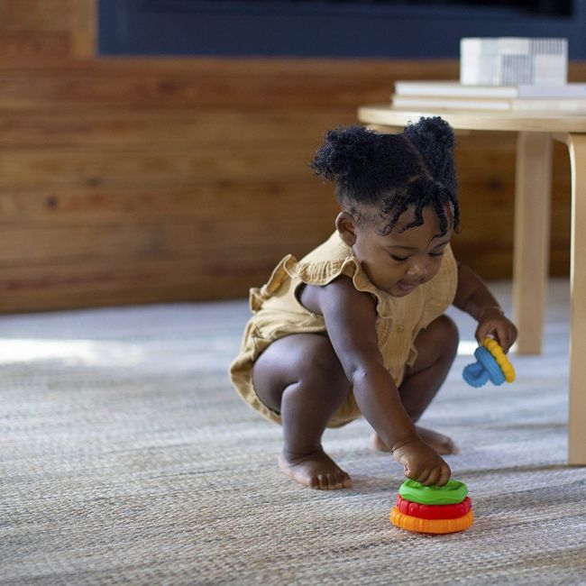 Baby Einstein - Jucarie multisenzoriala si de dentitie Stacking Teether BBB12356