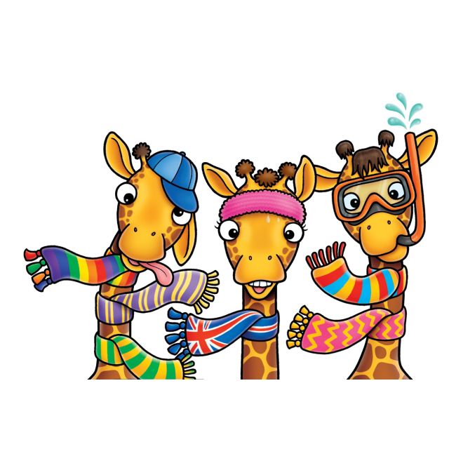 Joc educativ Girafe cu Fular GIRAFFES IN SCARVES - OR070