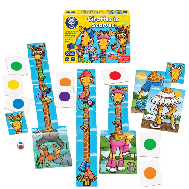 Joc educativ Girafe cu Fular GIRAFFES IN SCARVES - OR070