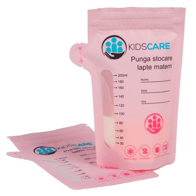 Set 30 pungi de stocare pentru lapte matern Kidscare KC130 SUPKC130