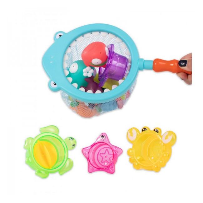 Set jucarii de baie cu plasa de pescuit Bo Jungle - SOLBJB900700