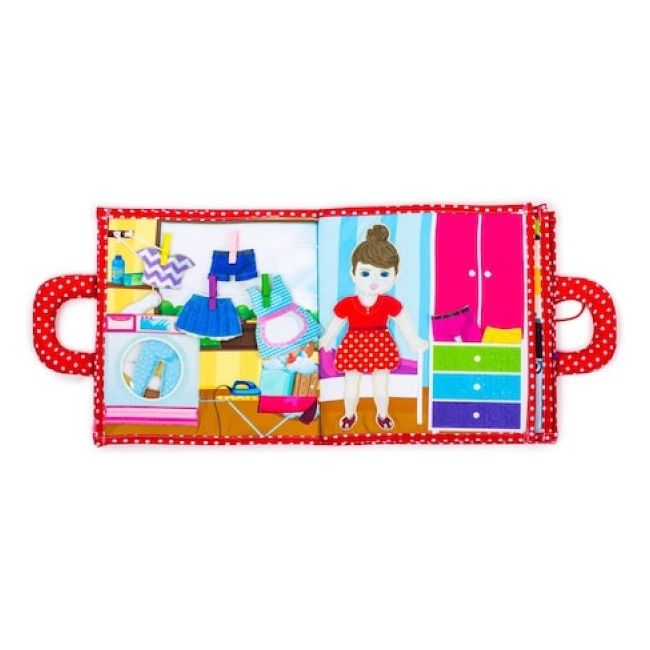 Carticica cu activitati Piqipi - Quiet book Girl Edition - SOLPIQ9498