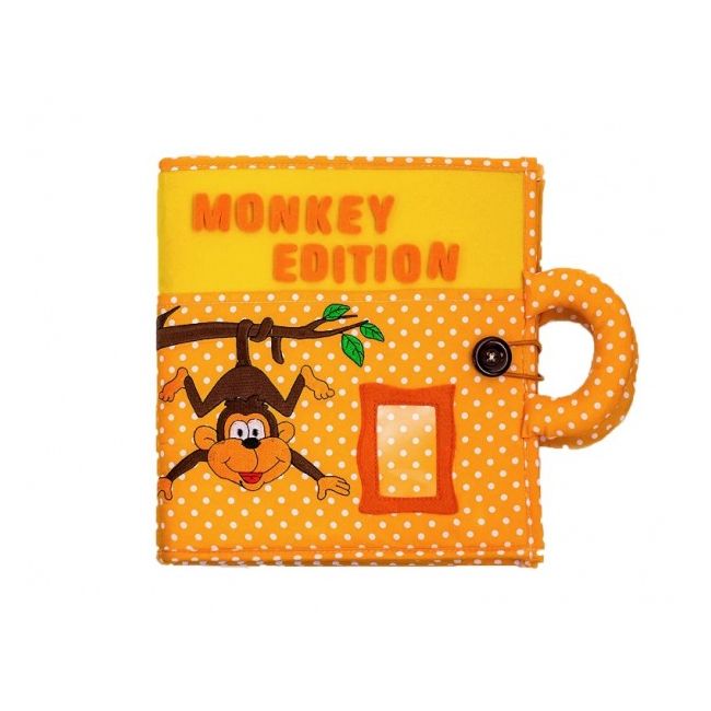 Carticica cu activitati Piqipi - Quiet book Monkey Edition - SOLPIQ9495