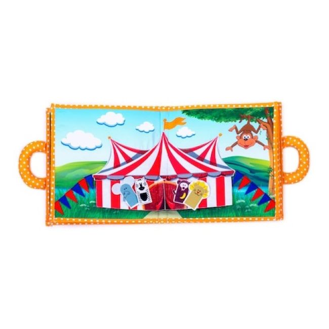 Carticica cu activitati Piqipi - Quiet book Monkey Edition - SOLPIQ9495
