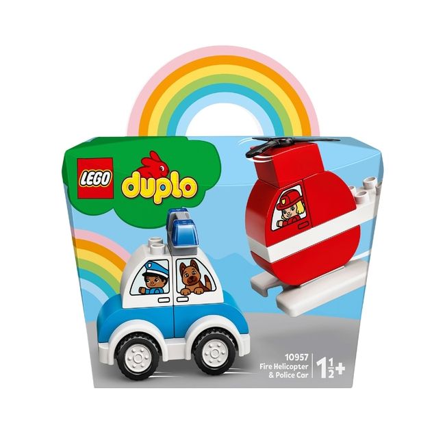 LEGO DUPLO  ELICOPTER DE POMPIERI SI MASINA DE POLITIE 10957 VIVLEGO10957