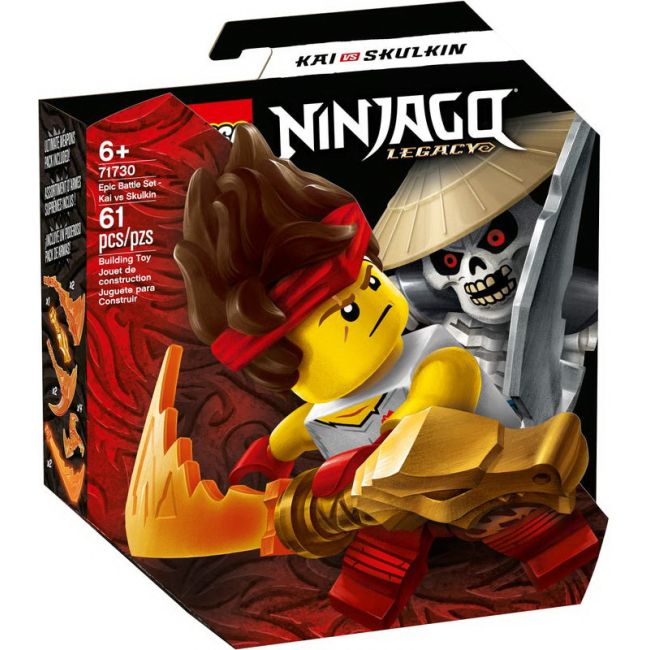 LEGO NINJAGO SET DE LUPTA EPICA - KAI CONTRA SKULKIN 71730 VIVLEGO71730