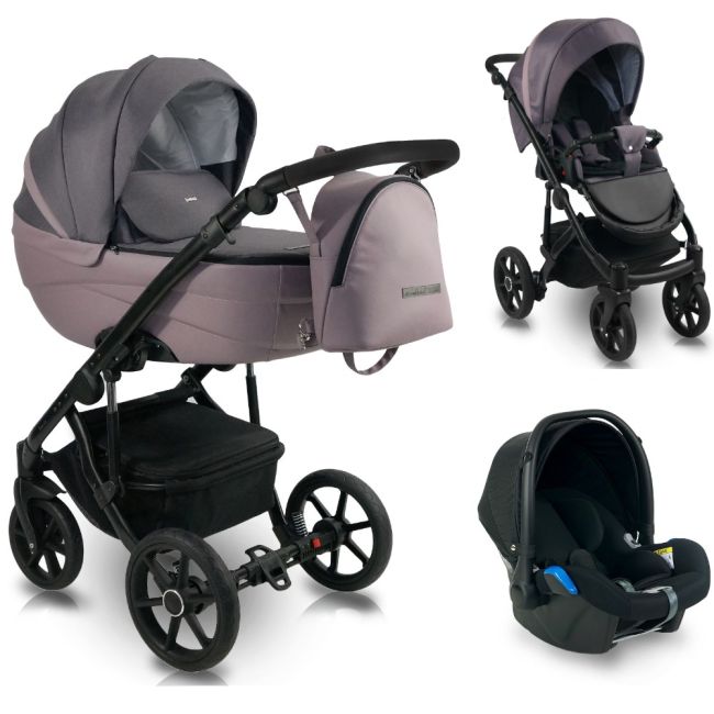 Carucior Copii 3 In 1, Reversibil, Complet Accesorizat, 0-36 Luni, Bexa Ideal 2020 Soft Purple Pjbideal2020-id04