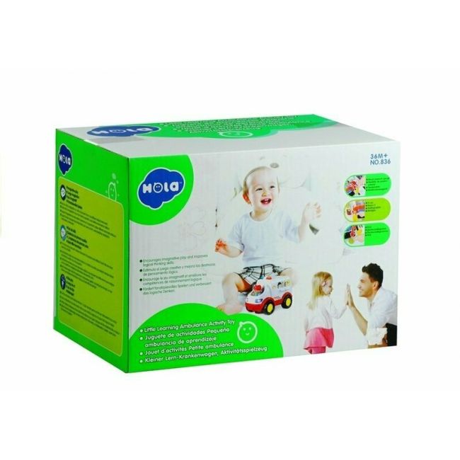 Hola Toys - Ambulanta cu accesorii, cu lumini si sunete BYN1818962719262