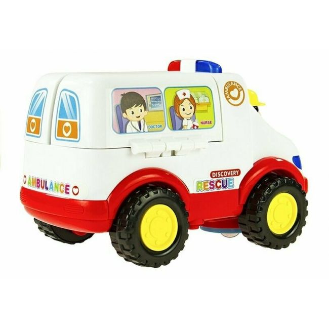 Hola Toys - Ambulanta cu accesorii, cu lumini si sunete BYN1818962719262