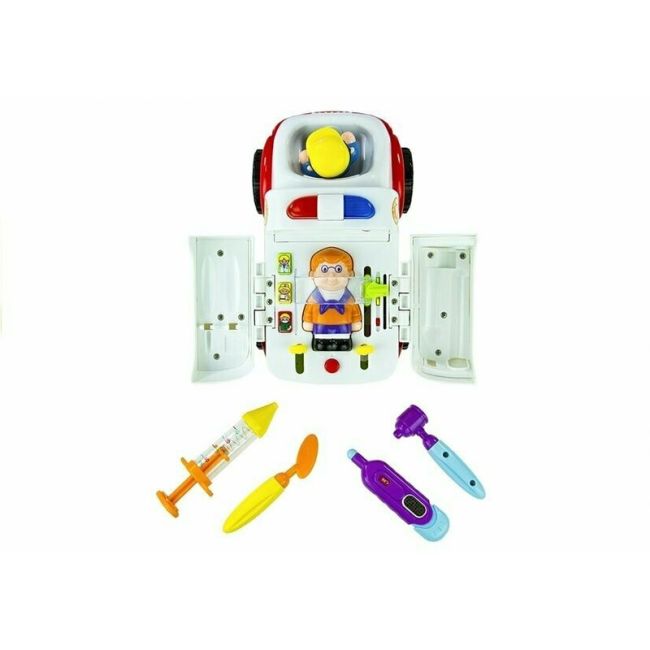 Hola Toys - Ambulanta cu accesorii, cu lumini si sunete BYN1818962719262