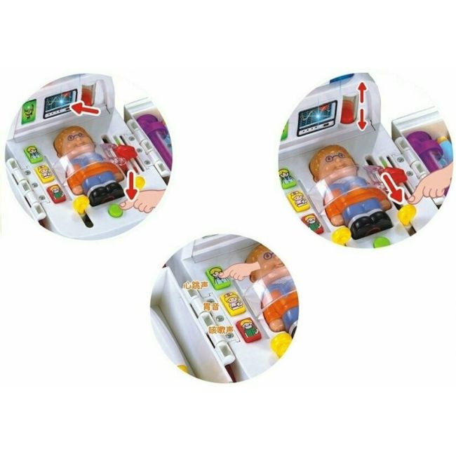 Hola Toys - Ambulanta cu accesorii, cu lumini si sunete BYN1818962719262
