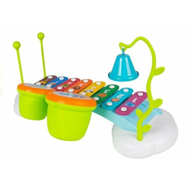 Hola Toys - Jucarie bebelusi, Xilofon, cu doua tobe BYN1818910906164