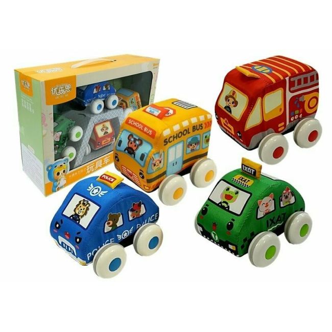 Lean Toys - Set 4 masinute moi BYN1818912535881