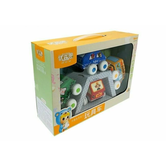 Lean Toys - Set 4 masinute moi BYN1818912535881