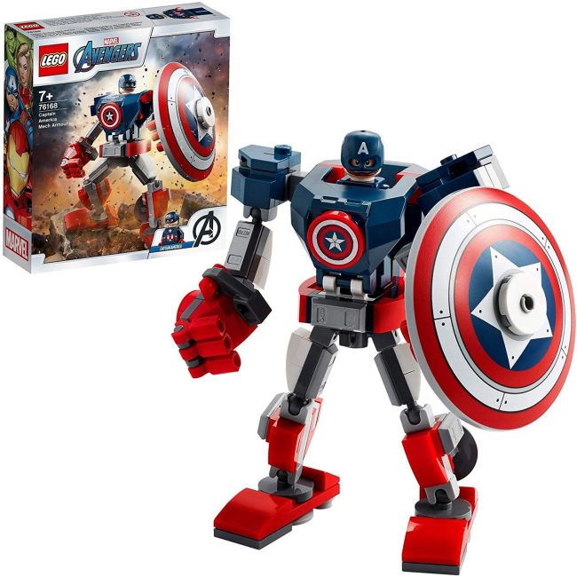 LEGO SUPER HEROES ARMURA DE ROBOT CAPITANUL AMERICA 76168 VIVLEGO76168