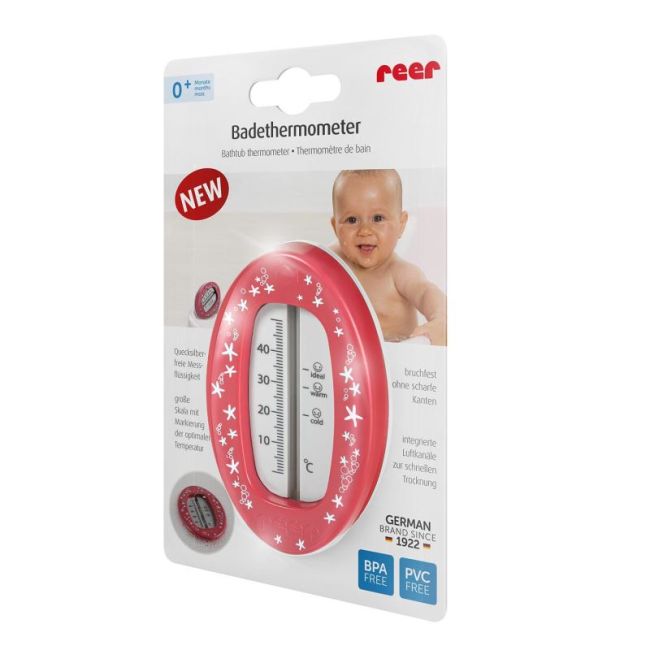 Termometru de baie oval red-berry Reer 24114