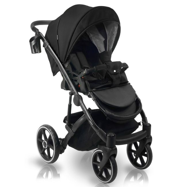 Carucior copii 3 in 1, reversibil, 0-36 luni, Bexa Line Black PJBL6