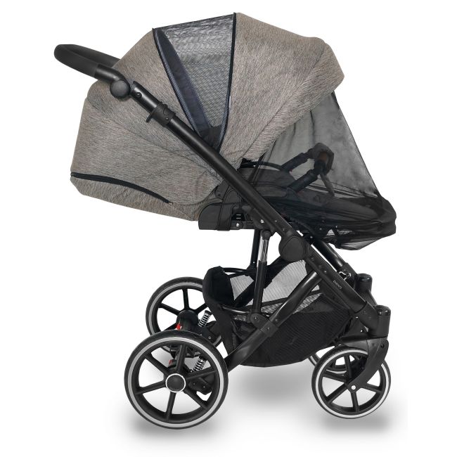 Carucior copii 3 in 1, reversibil, 0-36 luni, Bexa Line Black PJBL6