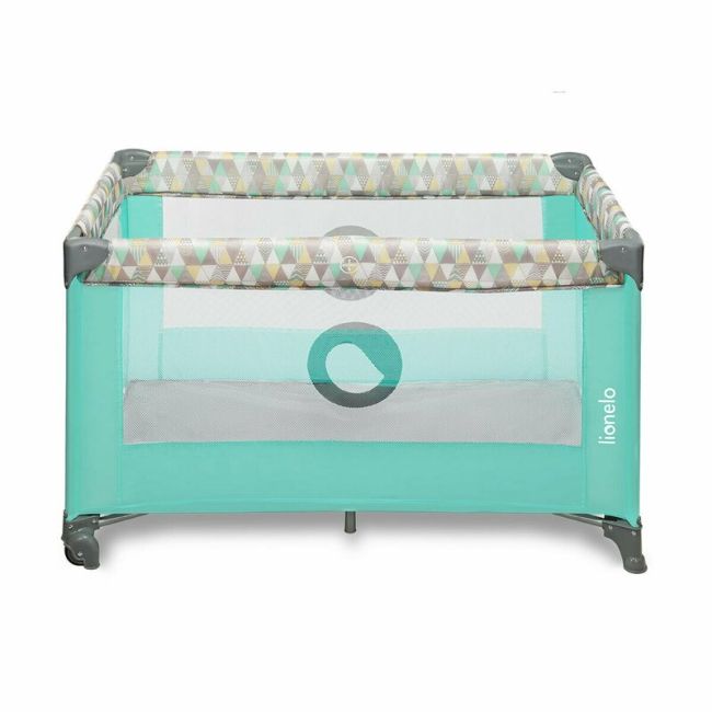 Lionelo - patut pliant stefi, 120x60 cm, green mint - multicolor bynlo-stefi_green_multicolor