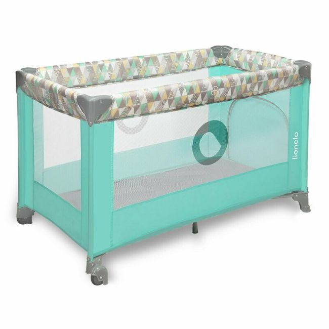 Lionelo - patut pliant stefi, 120x60 cm, green mint - multicolor bynlo-stefi_green_multicolor