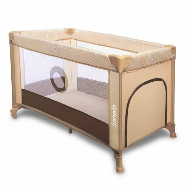 Lionelo - patut pliant stefi, 120x60 cm, beige - chocolate bynlo-stefi_beige_chocolate