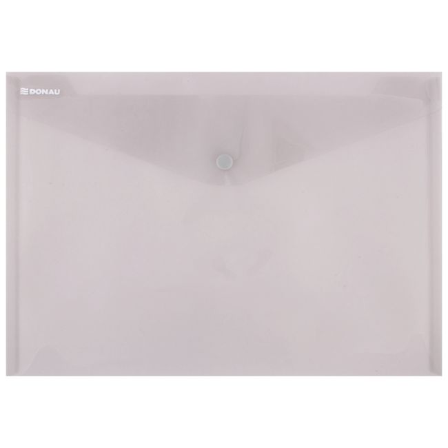Mapa documente, Donau, A4, inchidere cu capsa, plastic, fumuriu - BPTCDN100651