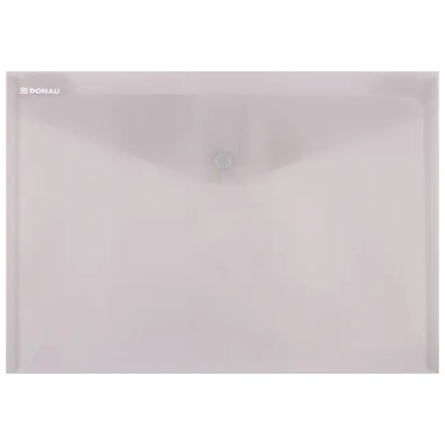 Mapa documente, Donau, A4, inchidere cu capsa, plastic, fumuriu - BPTCDN100651