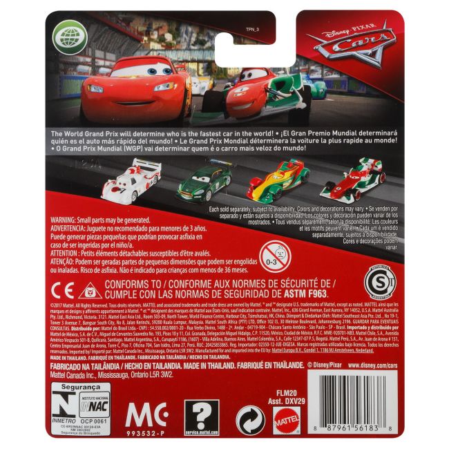 MASINUTA METALICA CARS3 PERSONAJUL FULGER McQUEEN CU ROTI DE CURSE VIVMTDXV29_FLM20