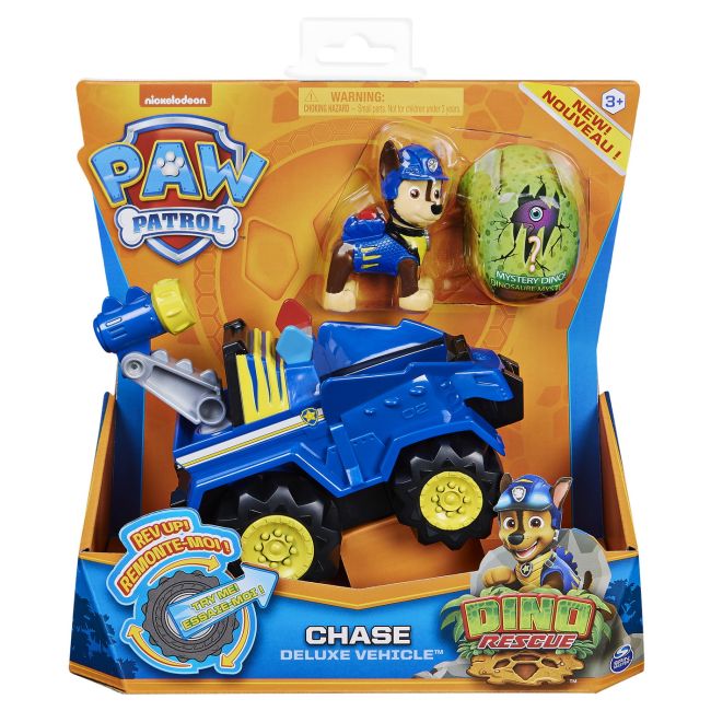 PATRULA CATELUSILOR SET VEHICUL CU CATELUS CHASE SI FIGURINA DINO SURPRIZA VIV6056930_20124740