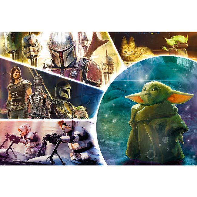 PUZZLE TREFL 100 STARWARS BABY YODA MADALORIANUL VIV16413