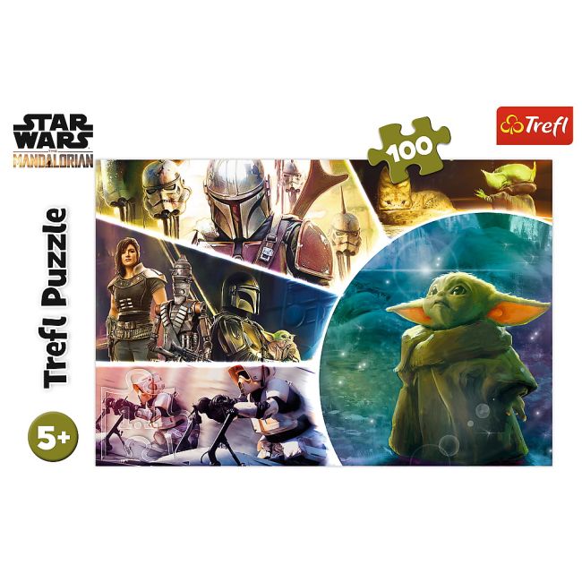 PUZZLE TREFL 100 STARWARS BABY YODA MADALORIANUL VIV16413