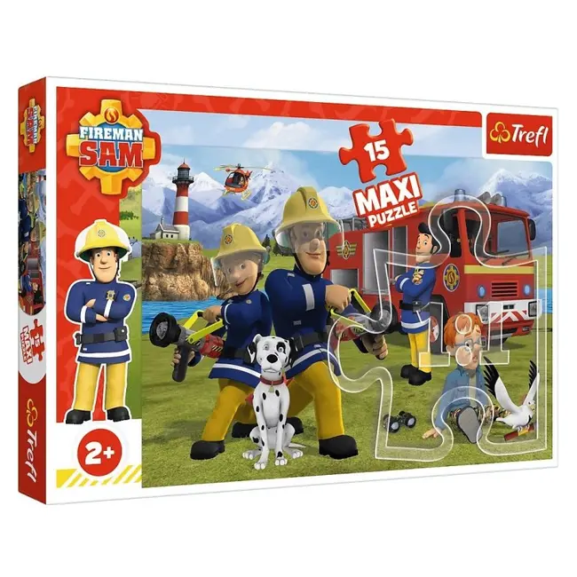 PUZZLE TREFL 15 MAXI POMPIERUL SAM IN ACTIUNE VIV14333