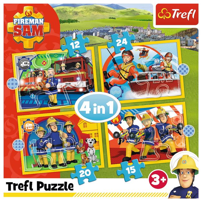 PUZZLE TREFL 4IN1 AJUTOARELE POMPIERULUI SAM VIV34373