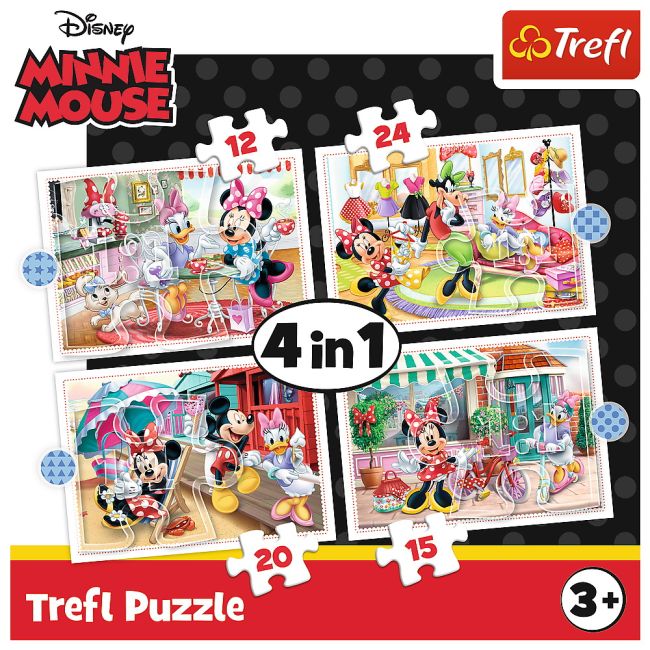PUZZLE TREFL 4IN1 MINNIE MOUSE SI PRIETENII EI VIV34355
