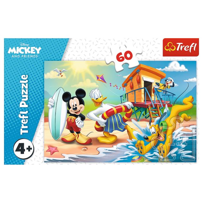 PUZZLE TREFL 60 DISTRACTIE PE PLAJA CU MICKEY MOUSE VIV17359