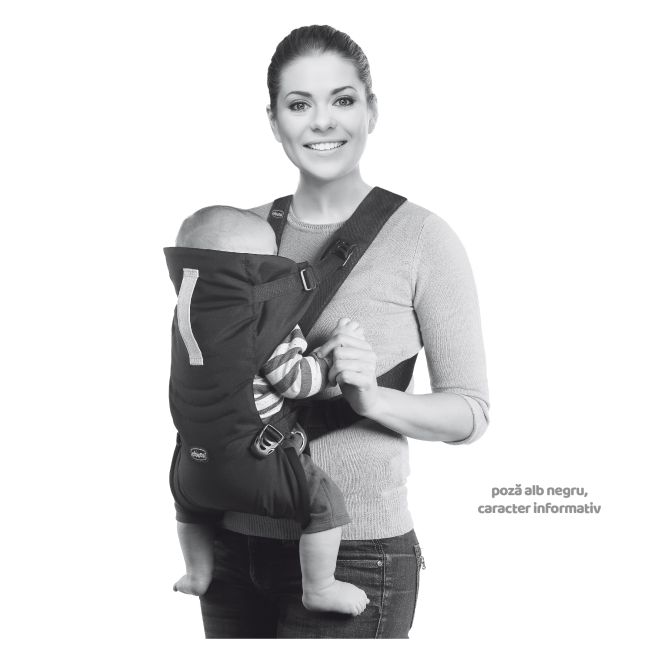 Marsupiu ergonomic Chicco Easy Fit, Geometric (Gri), 0luni+ - CHC79154-8_GEOMETRIC