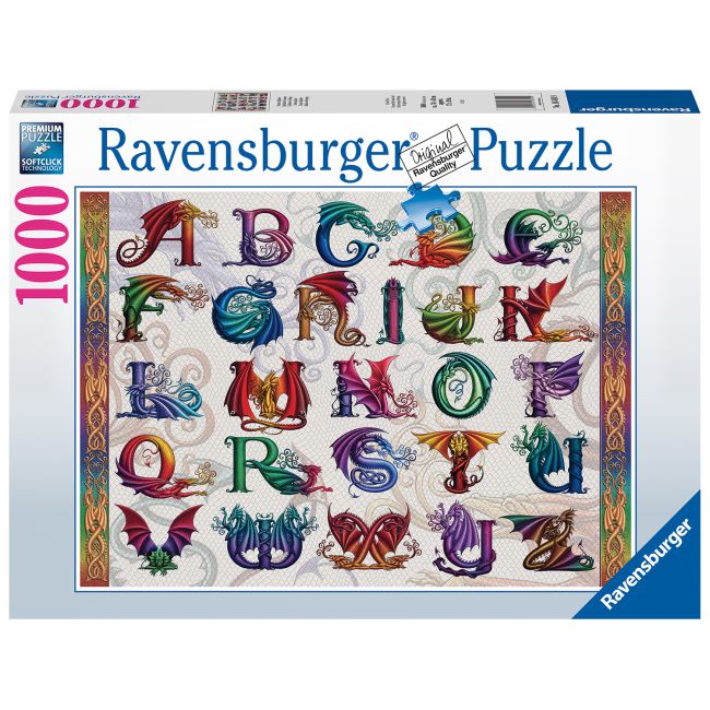 PUZZLE ALFABET DRAGON, 1000 PIESE - ARTRVSPA16814