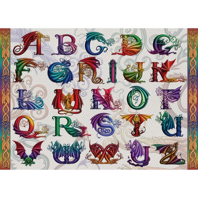 PUZZLE ALFABET DRAGON, 1000 PIESE - ARTRVSPA16814