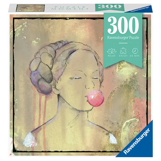 PUZZLE DOAMNA CU BALON DIN GUMA, 300 PIESE - ARTRVSPA12966