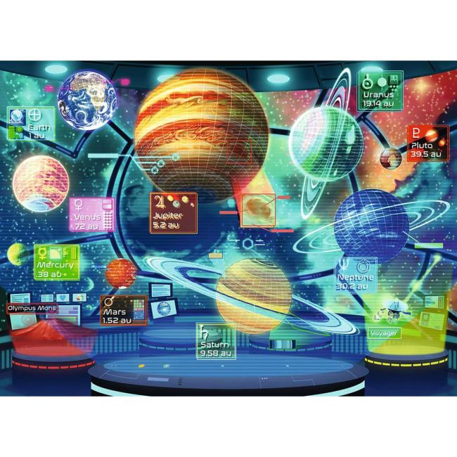 PUZZLE HOLOGRAMA PLANETELOR, 300 PIESE - ARTRVSPC12981