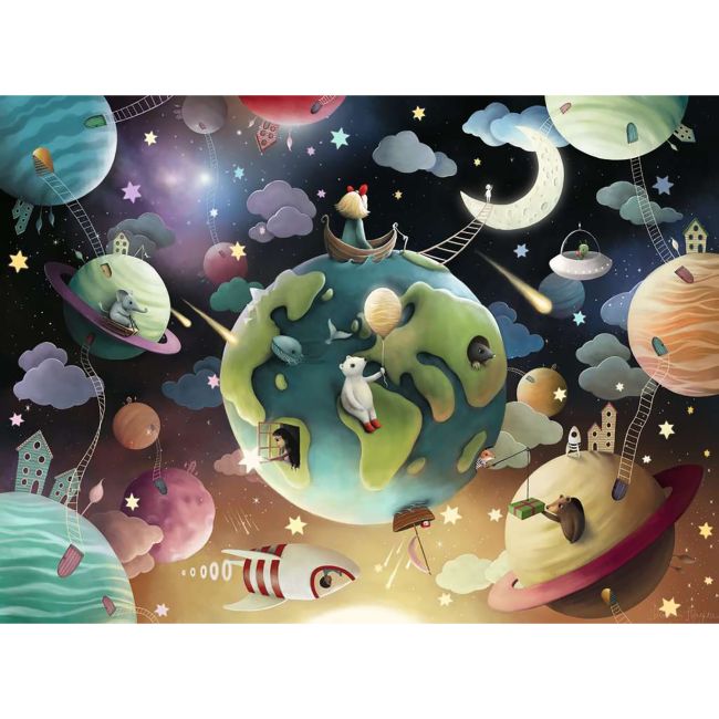 PUZZLE PLANETE, 100 PIESE - ARTRVSPC12971