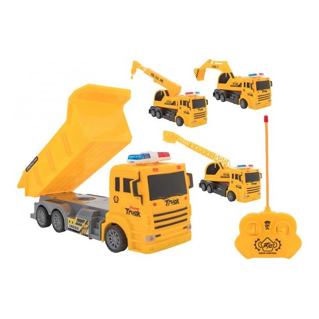 Camion constructie cu telecomanda Globo Trucks cu lumini si 4 functii - SOLGL39704