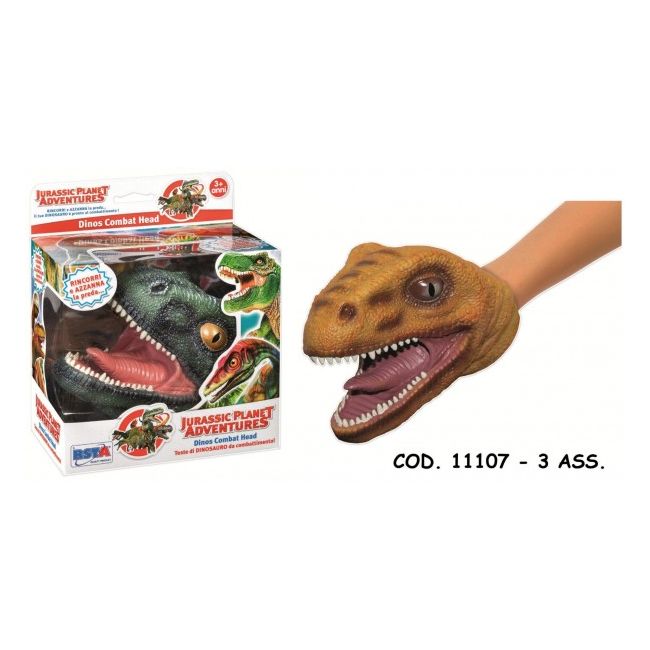 Jucarie manusa in forma de cap de dinozaur RS Toys - SOLRS11107