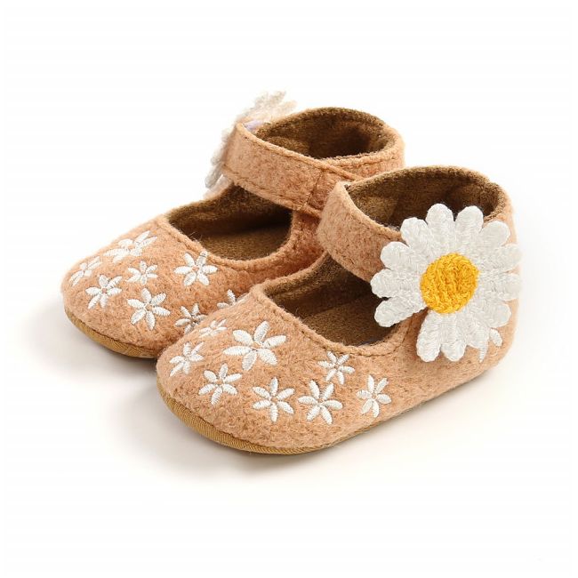 Pantofiori crem cu margareta alba MDM1984-2-p4(ac8)