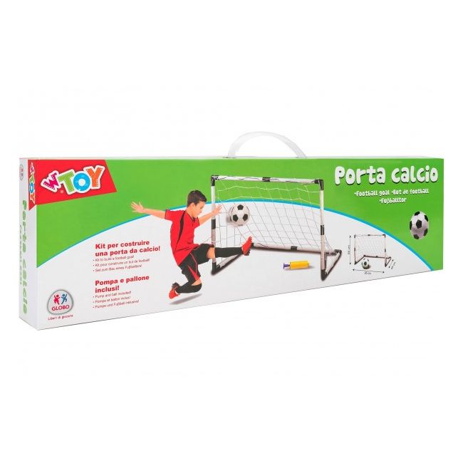 Poarta de fotbal pentru copii Globo WToy cu minge si pompa incluse  - SOLGL40561
