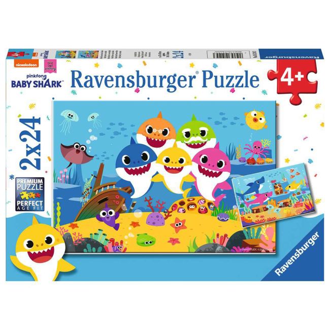 PUZZLE BABY SHARK, 2x24 PIESE - ARTRVSPC05124